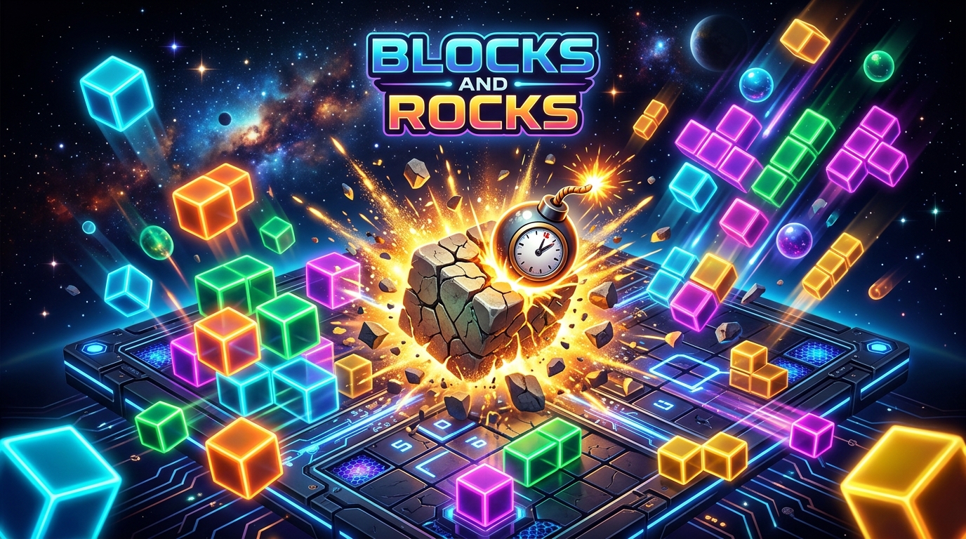 Blocks and Rocks Promotional Banner